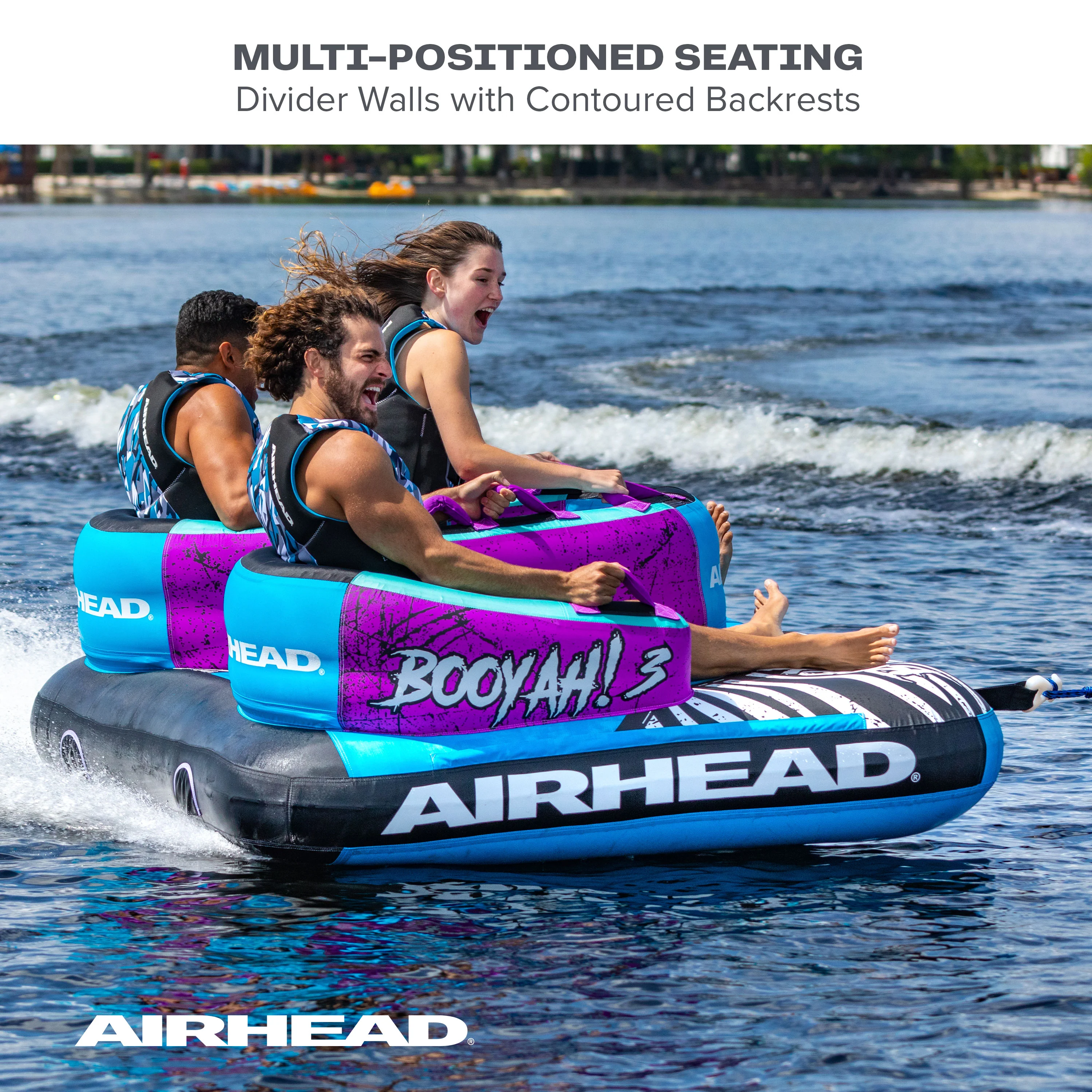 Booyah! 3 | 1-3 Rider Towable Tube for Boating - Image 6
