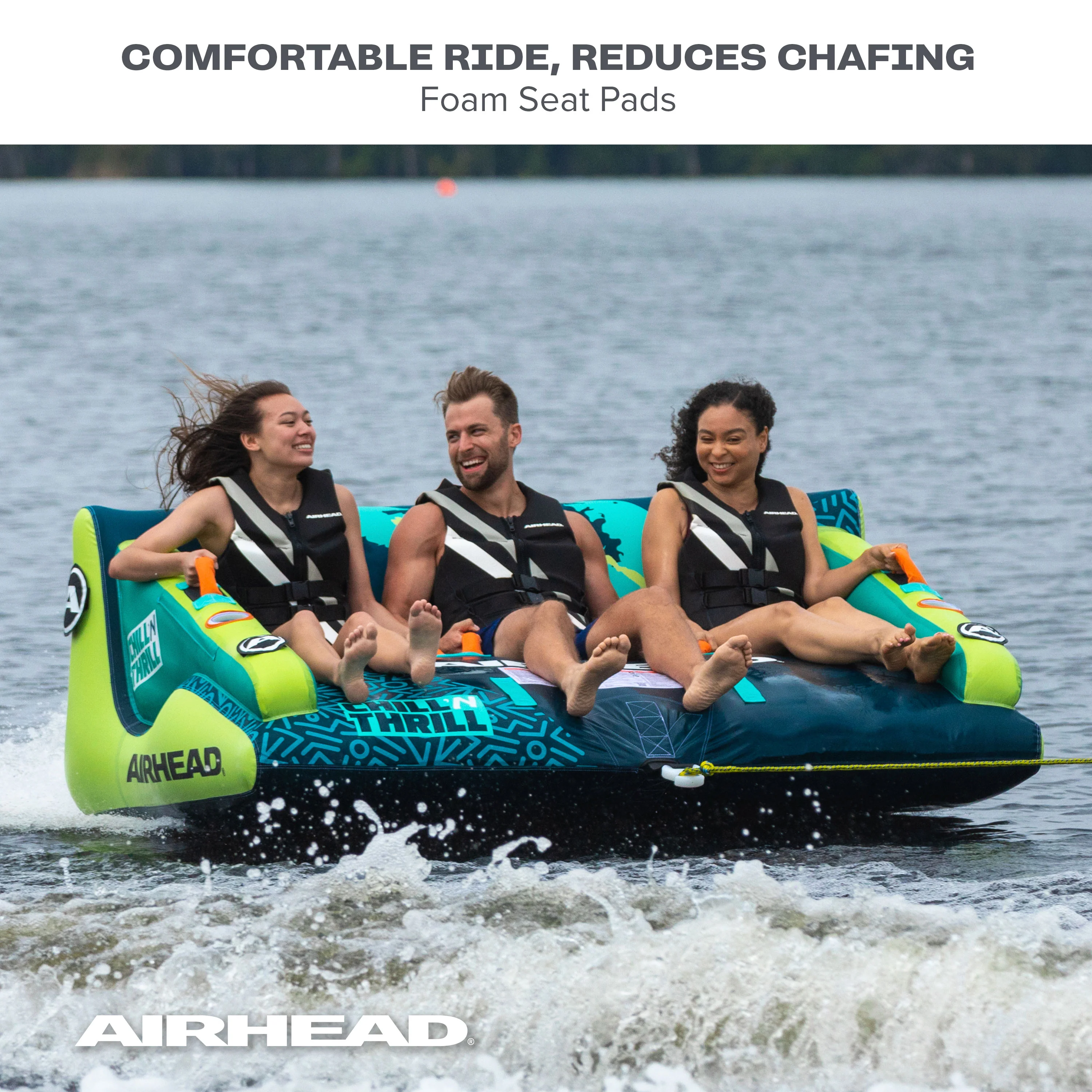 Chill 'N Thrill | 1-3 Rider Towable Tube for Boating - Image 4