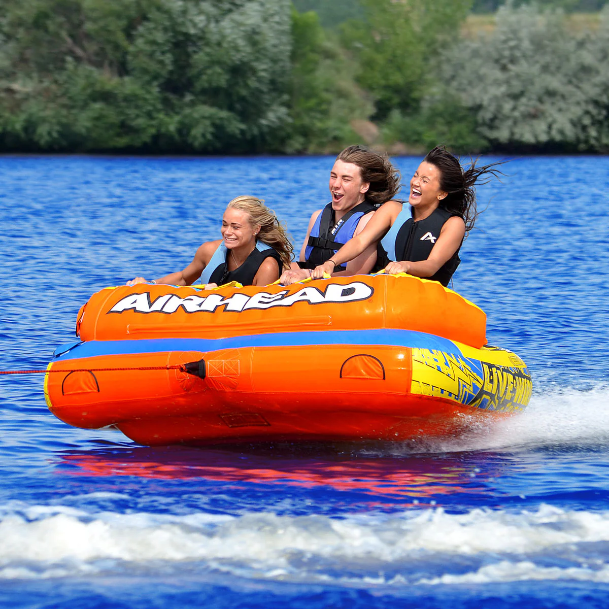 Live Wire 3 | 1-3 Rider Towable Tube for Boating - Image 3