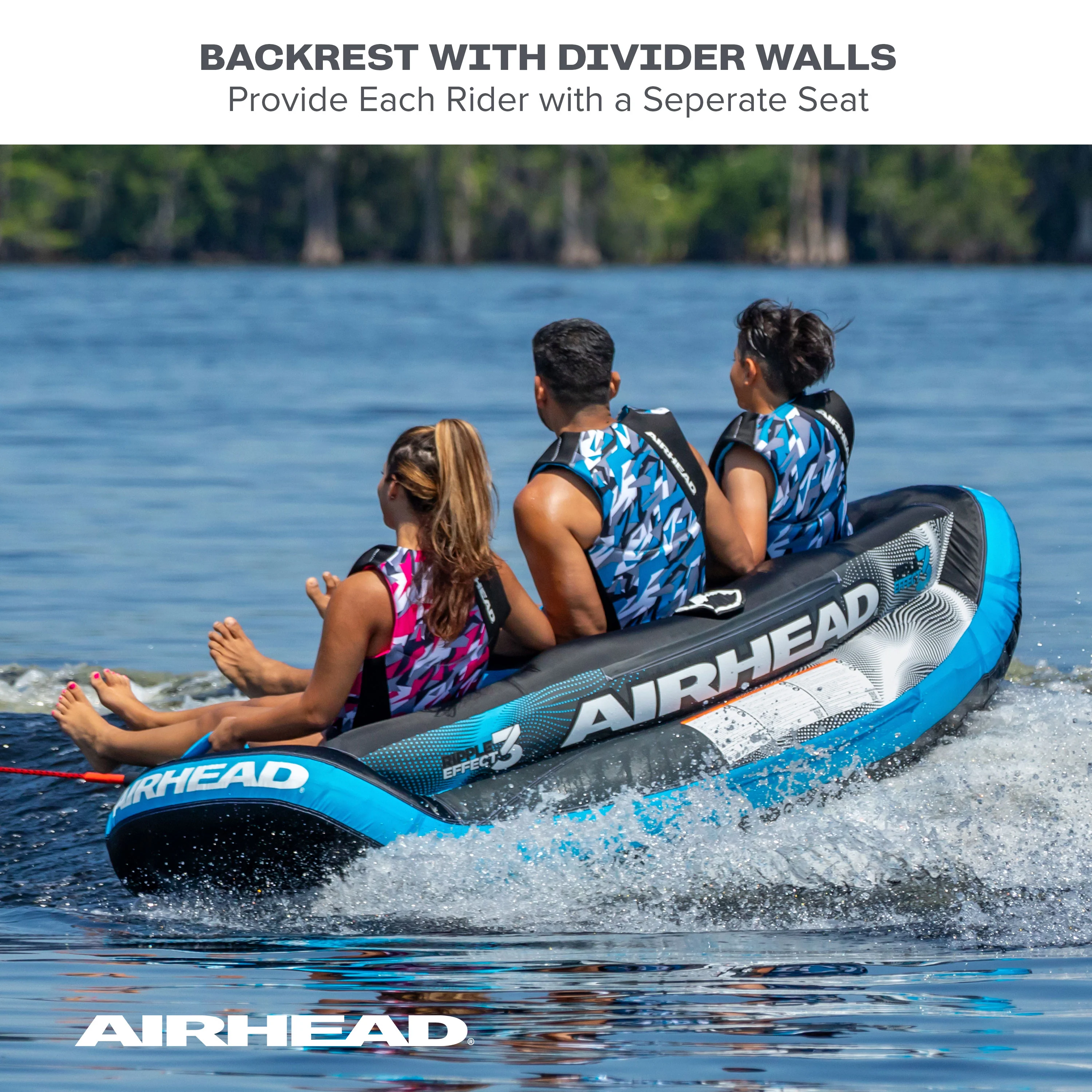 Ripple Effect 3 | 1-3 Rider Towable Tube for Boating - Image 5