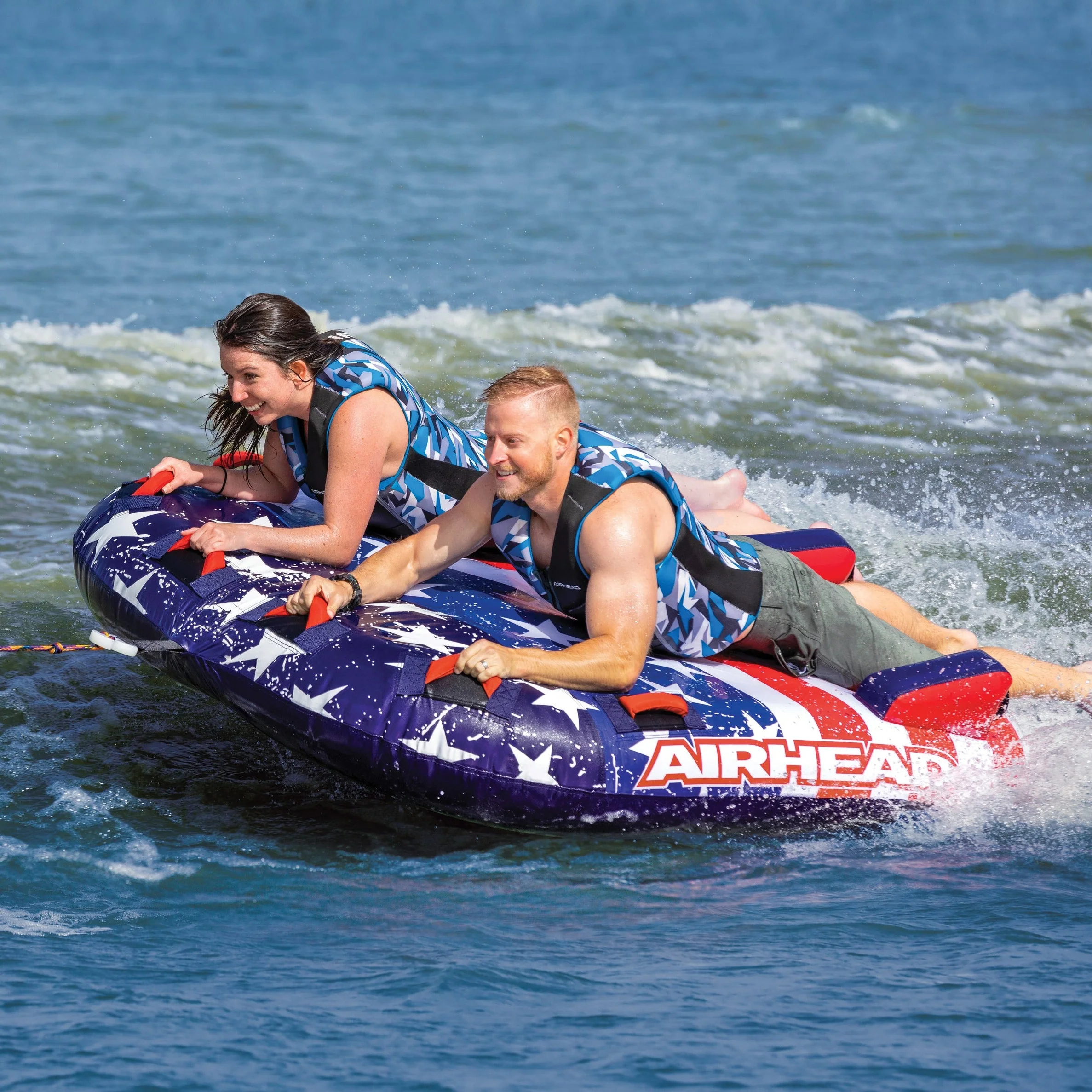 Stars & Stripes 2 | 1-2 Rider Towable Tube for Boating - Image 12