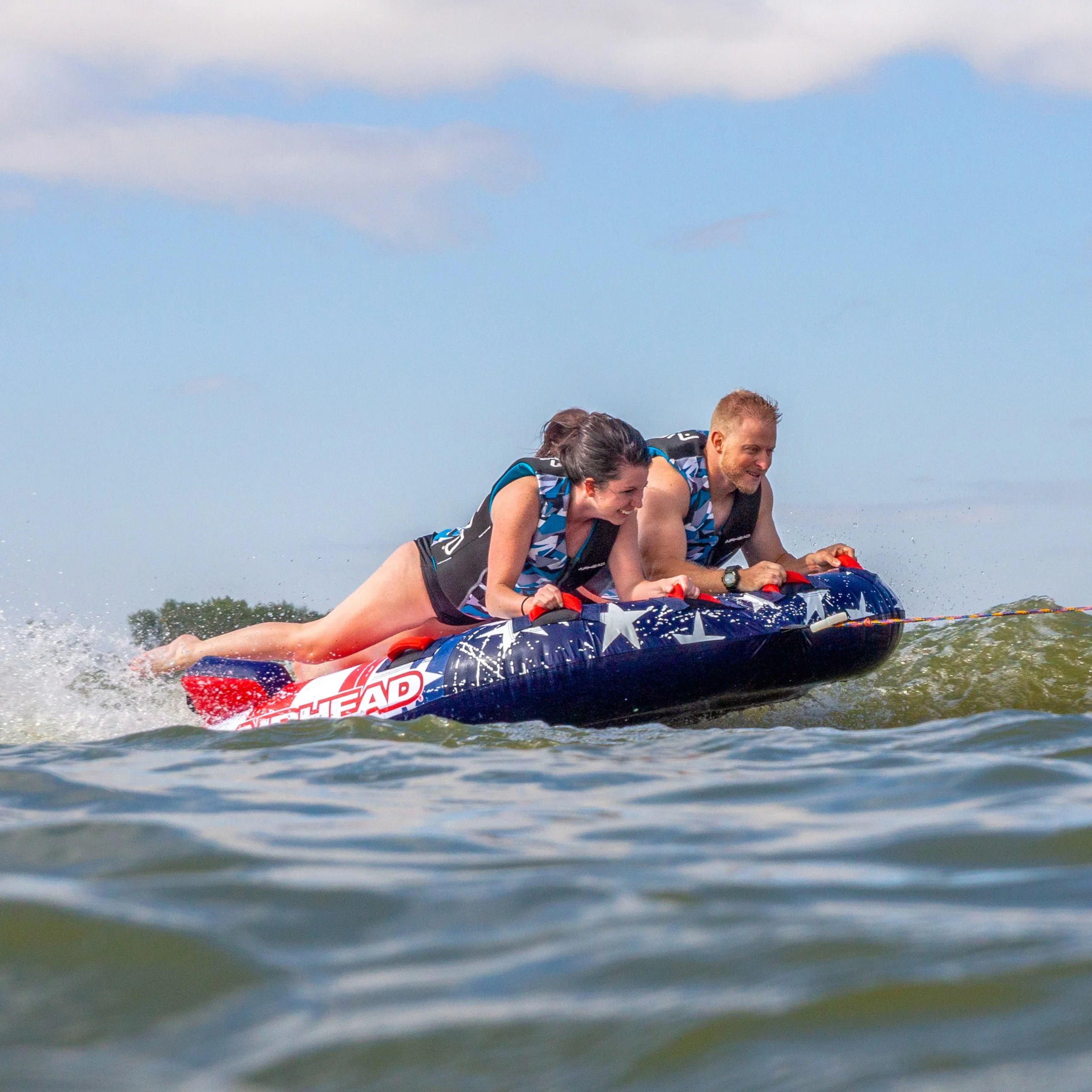 Stars & Stripes 2 | 1-2 Rider Towable Tube for Boating - Image 13