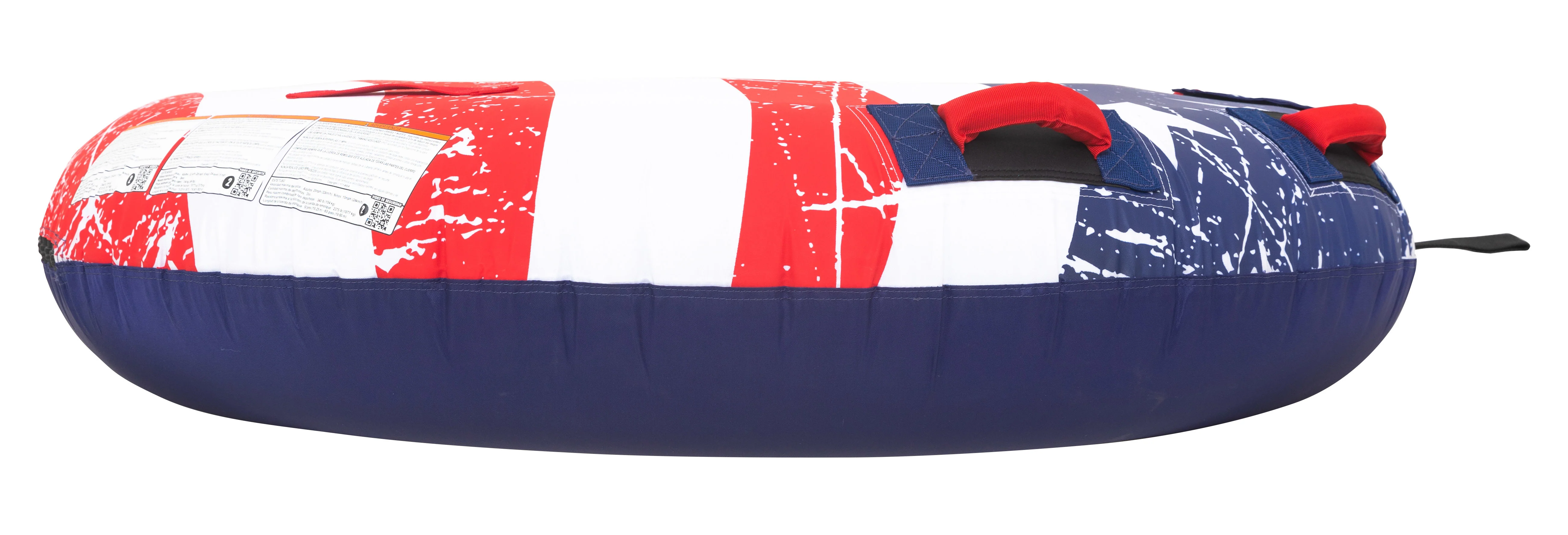 Stars & Stripes Kit | 1 Rider Towable Tube, Pump, Rope for Boating - Image 5