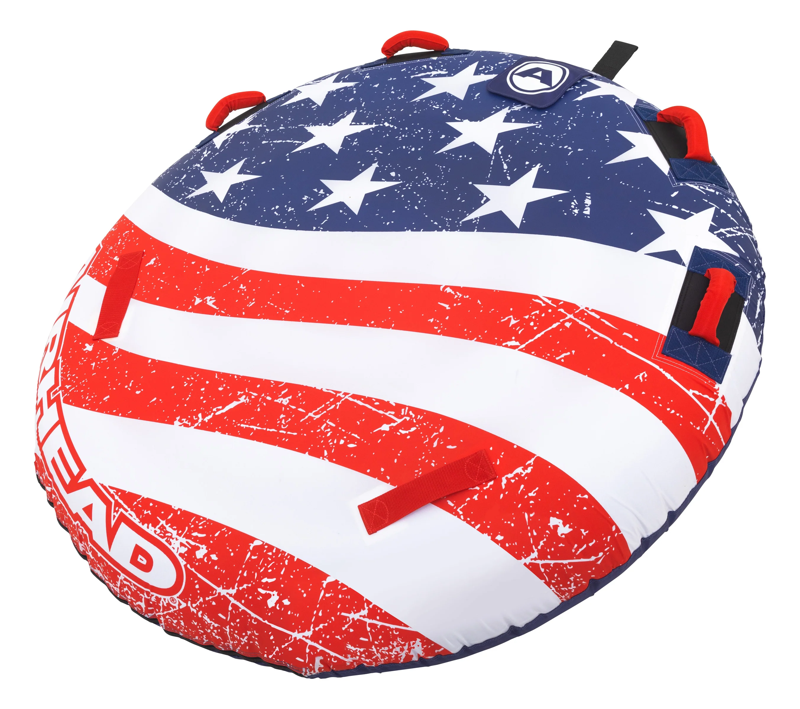 Stars & Stripes Kit | 1 Rider Towable Tube, Pump, Rope for Boating - Image 7
