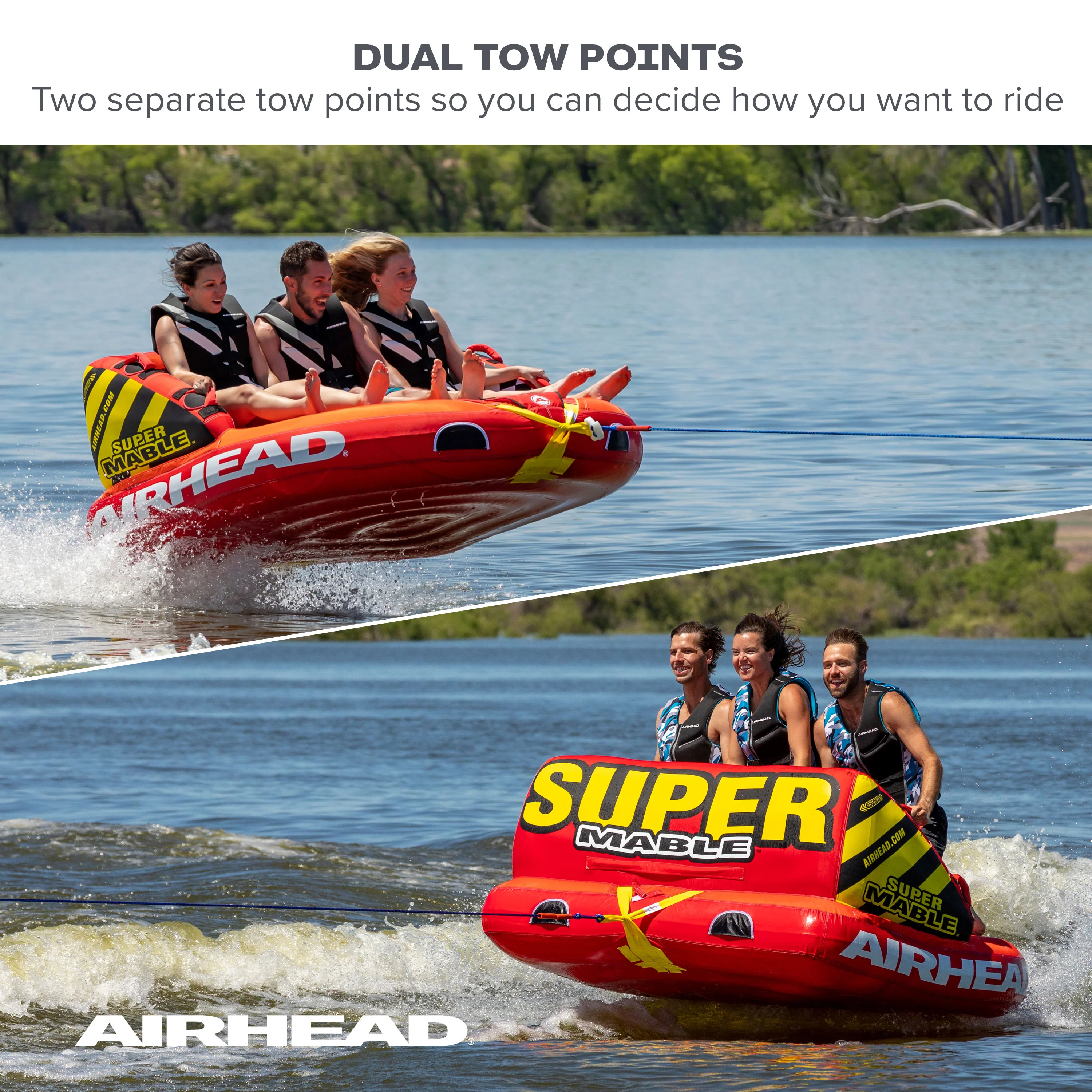 Super Mable® | 1-3 Rider Towable Tube for Boating - Image 5